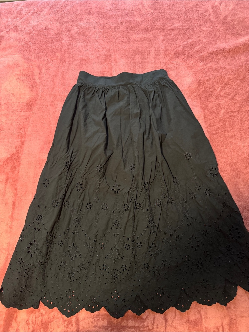 Black Midi Skirt for Women